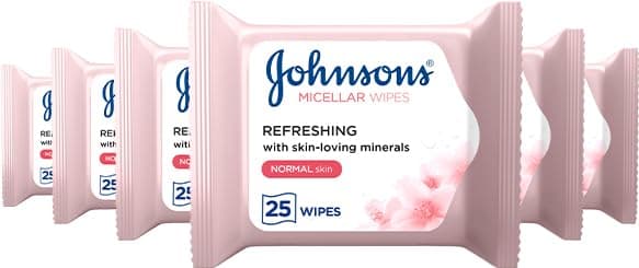 Johnson's Face Care Make Up Be Gone Refreshing Wipes - Pack of 150