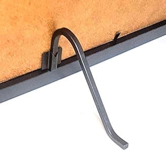 5 x Small Black Curl Up & Stand Square Wire Picture Photo Frame Stands Easel