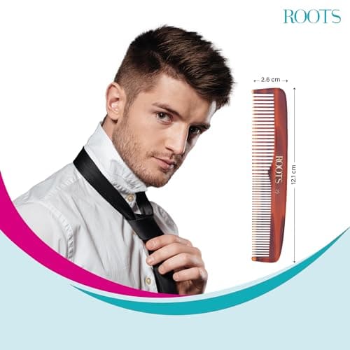 - Classic Comb | Dual Teeth For Styling & Detangling | Round Teeth prevent Hair & Scalp damage | For Women with Straight, Long, Wavy Hair | Wet & Dry use | Length - 4.7 Inch | Model No - 19