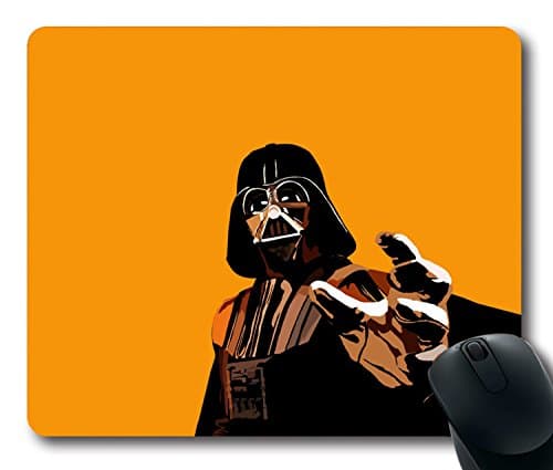 Custom Unique Mouse Pad with Darth Vader Hand Mask Cape Non-Slip Neoprene Rubber Standard Size 9 Inch(220mm) X 7 Inch(180mm) X 1/8 Inch(3mm) Desktop Mousepad Laptop Mousepads Comfortable Computer Mouse Mat