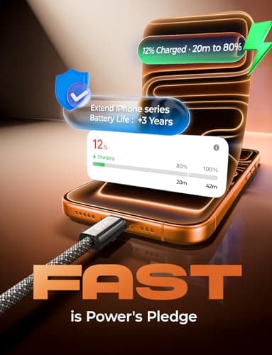 LISEN 5-Pack USB-C to USB-C Cables (3.3/3.3/6.6/6.6/10FT) for Samsung, iPad, MacBook - 60W Fast Charging, Data Transfer, Black