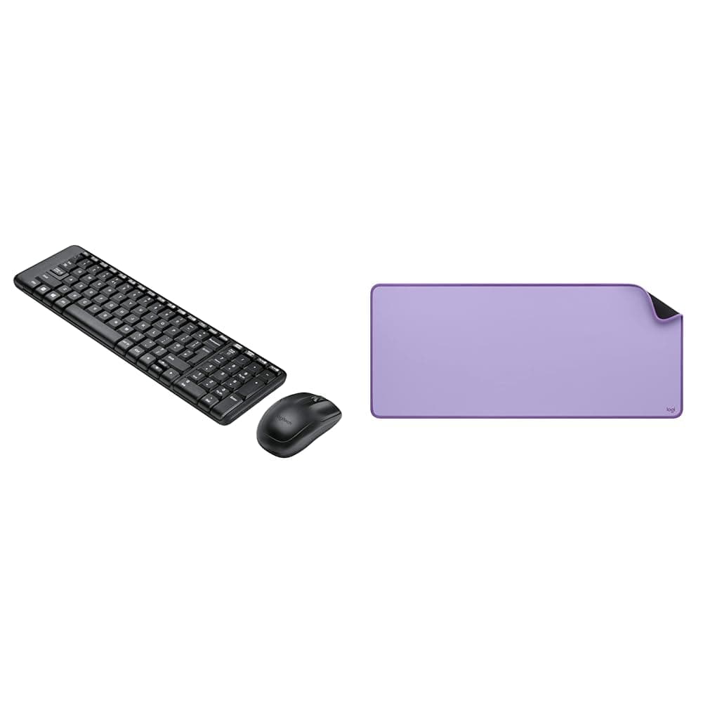 MK215 Wireless Keyboard and Mouse Combo, 2.4 GHz Wireless, 3 Years Warranty, Compact Design