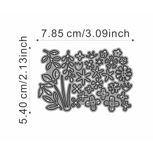 DzIxY Patchwork Flowers Leaf Metal Cutting Dies for Card Making Kit Embossing Paper Die Cuts Set Scrapbook Stencils Supplies Machine Templates