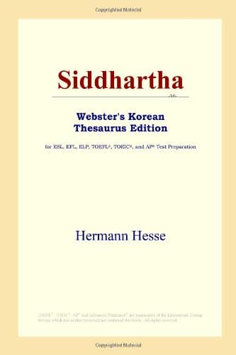 Siddhartha (Webster's Korean Thesaurus Edition)