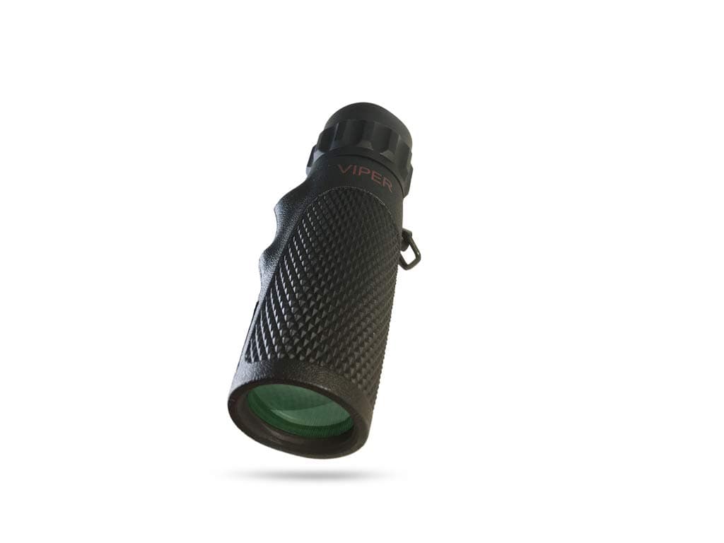 ROXANT Authentic VIPER 10x25 Pocket Scope With Rubber Armor “Snake-Grip” + Molded Finger Grip | Weatherproof, Shockproof, Dust Proof. Includes, Case & Wrist Strap, Cleaning Cloth + Lifetime Support