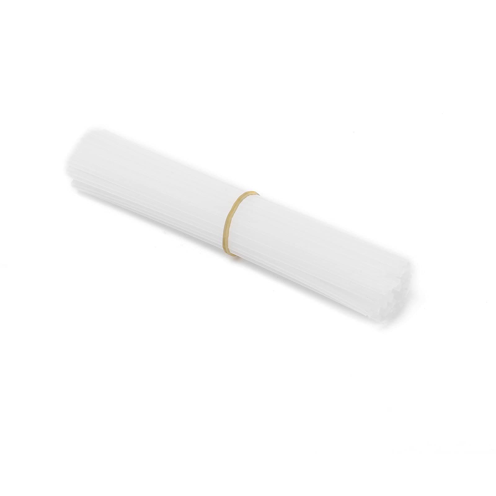 50pcs PP Plastic Welding Rods Length 7.9 Inch PP Welding Sticks For Car/Kayak Plastic Repair (White)