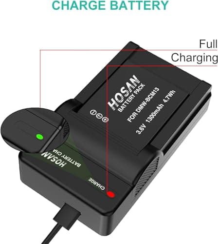 DMW-BCM13 Replacement Camera Battery (2-Pack) Set for Panasonic DMW-BCM13,DMW-BCM13E,DMW-BCM13PP and Panasonic Lumix DC-TS7,DMC-FT5,DMC-LZ40,DMC-TS5,DMC-TZ37,DMC-TZ40,DMC-TZ41