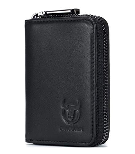 Best Rfid Blocking Genuine Leather Zipper Wallet Secure for Men & Women Slim Credit Cards Business