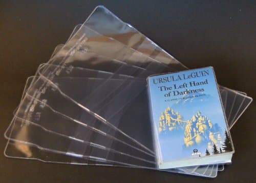 10X Clear Plastic Paperback Book Covers 198MM