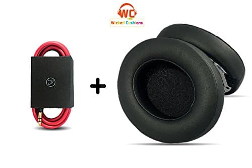 Beats Replacement Earpads Ear Pads Cushions Earcups Compatible With Studio 2.0 Wired / Wireless 2ND Gen Headphones By Dr. Dre + Universal Fit Beats Replacement Cord/Cable/Wire