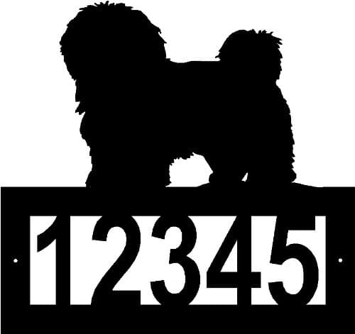 Custom Crafted HAVANESE Steel Address Sign