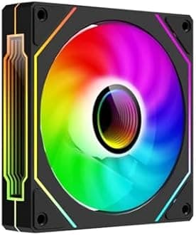 92mm Computer CASE Cooling Fan, 4pin PWM SFF PC, 25mm Thick, 1200/2500RPM Speed, 40/65CFM, Silent CPU Cooling Fan (1PC, Black, 9CM)