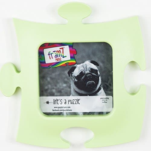 Light Green miniZ 2.75 x 2.75 inch Linking Puzzle Shaped Magnet Picture Frame