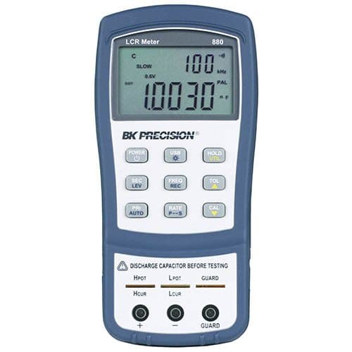 BK Precision 880 Dual Display Handheld LCR Meter, 40,000 Count, 100 kHz