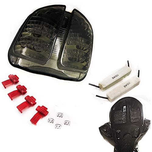 MT044- Tail Light Brake Light Compatible with 2006 2007 Suzuki Gsxr 600 Gsx-R600 750 Gsx-R750 Smoke