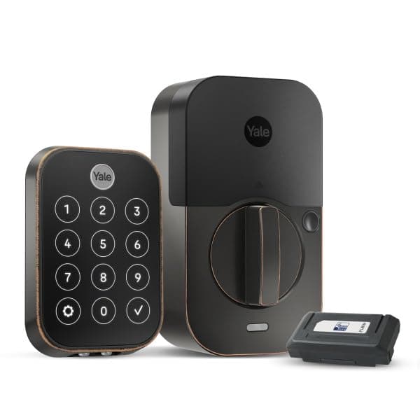 Assure Lock 2 Touch Deadbolt, Oil Rubbed Bronze Smart Keyless Entry Door Lock with Z-Wave (ZW3) Connected Touch Keypad and Fingerprint Scanner, YRD450-F-ZW3-0BP