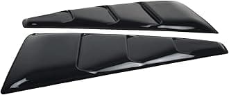 Window Side Louvers Compatible With 2005-2014 Mustang | Quarter Panel Translucent Smoked Tail Deck Lid Bodykit by IKON MOTORSPORTS