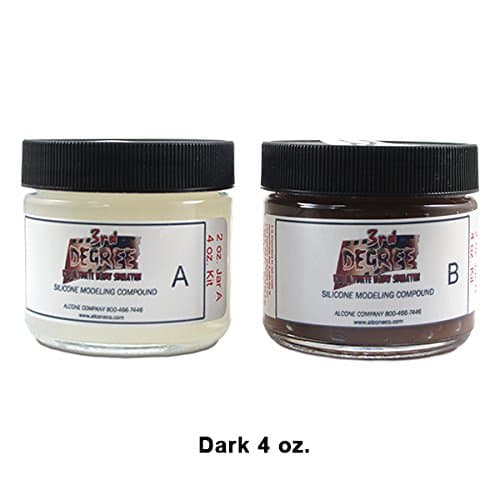 3rd Degree Silicone Molding Compound Wound Scar Prosthetic SFX Simulation, Dark 4oz