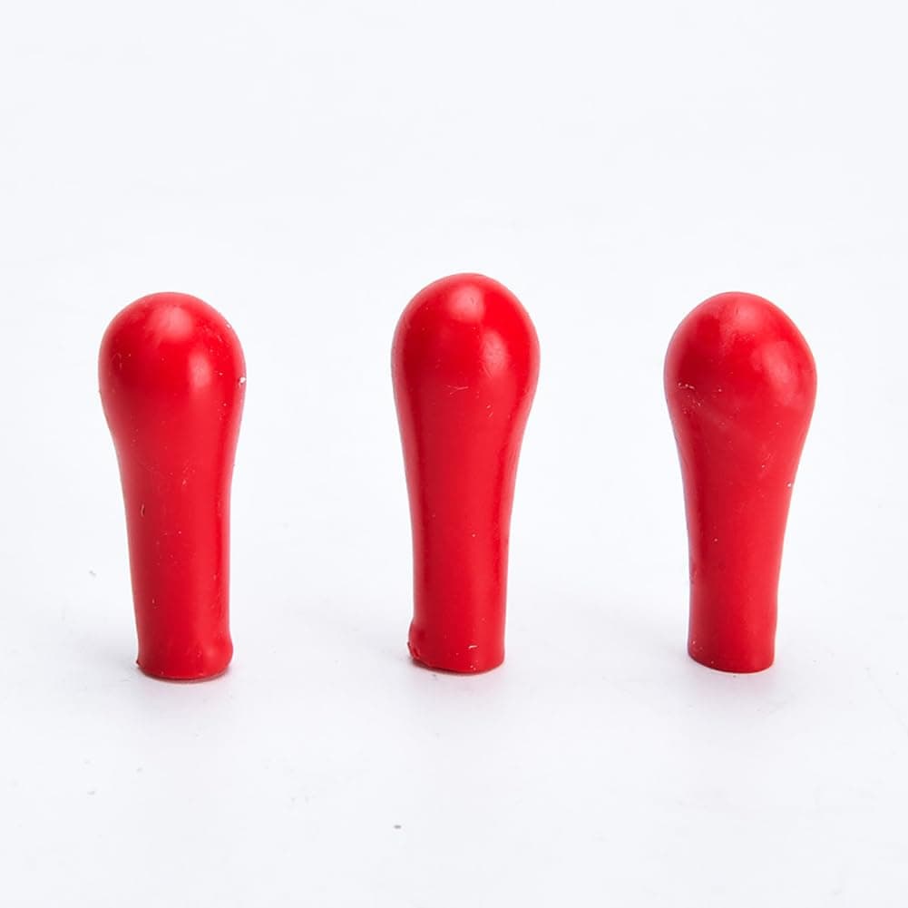 FSSTUD 50 Pcs Red Rubber Bulb Caps Suction Ball Dropper Bulb Glass Pipette Replacement Bulb Laboratory Tool for Graduated Tubes