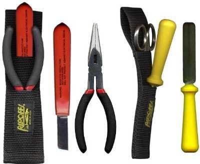 BL-6 Ripoffs Double Sheath will accomodate a wide variety of tools