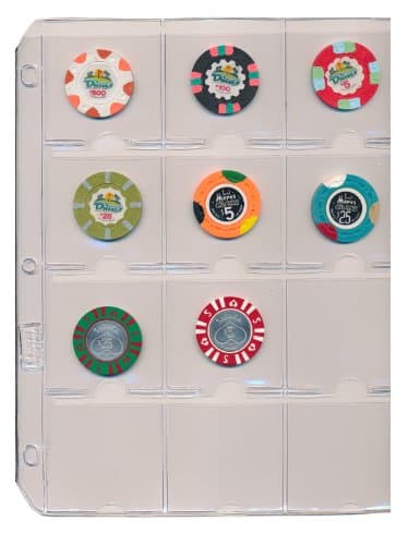 Spinettis (5) Poker Chips Pages for 12 Chips