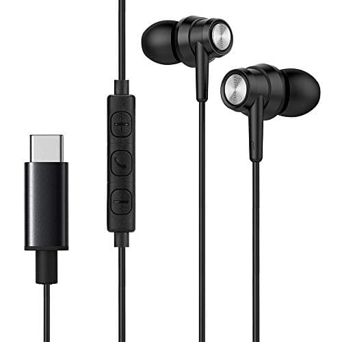 Solsop USB C Headphones, USB C Earbuds Google Pixel 2 Earphone for Google Pixel 2/2XL/3/3XL, Huawei, Essential, HTC U11 U12, LG G6/V20