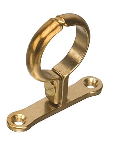 Primaflow 22mm Cast Brass Screw-On Pipe Bracket - Gold Pipe Clamp - Pack of 10