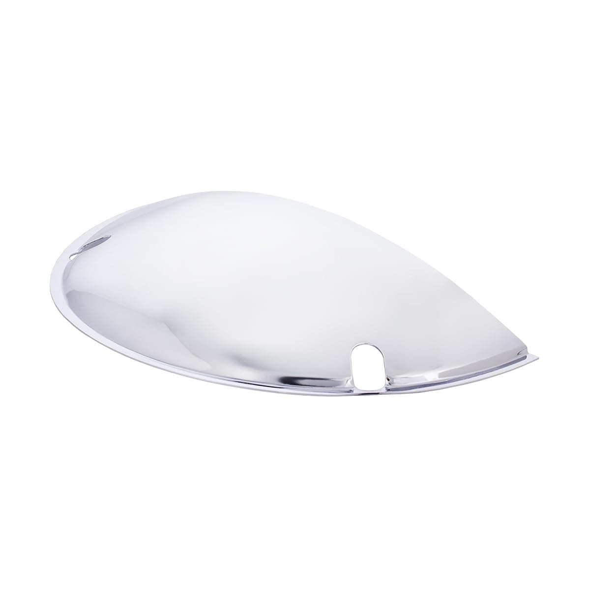 10476 Chrome Half-Moon Shield for 7” Headlights, Chrome Plated Stainless Steel, Durable Construction – ONE Set (Pack of 2)