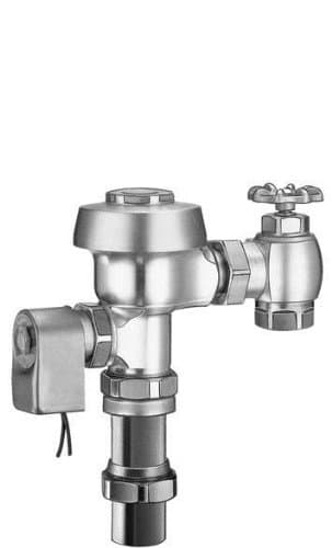 Sloan Valve 152ES Royal Optima Concealed Sensor Activated 3.5 GPF/13.2 LPF, 1"I.P.S. Water Closet Flushometer for Wall Hung Urinial Bank, Brass
