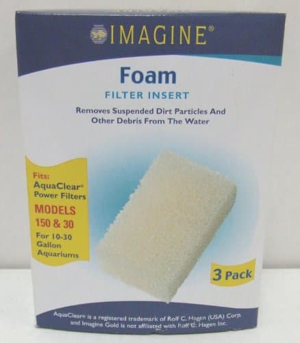 Imagine Gold AIM71392 3-Pack Aquaclear Foam Insert, 30-Gallon