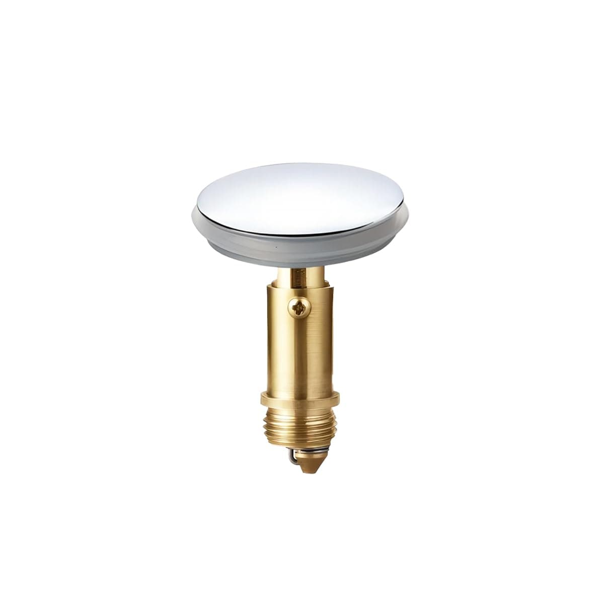 Sink Drain Plug Stopper, Push Pop-Up Click Clack Plug Stopper, Brass Pop-Up Stopper, Drain Stopper for Kitchen Bathroom Washbasin, 38mm