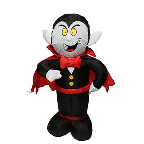 CC Inflatables Inflatable Spooky Count Dracula Lighted Halloween Yard Art Decoration, 4'