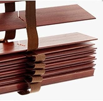 Blackout Venetian Blinds, Real Wood Blinds for Windows, Indoor and Outdoor Horizontal Blinds, 60/70/80/90/100/110cm Wood Venetian Shades,WxH-70x200cm/27.5 * 79in