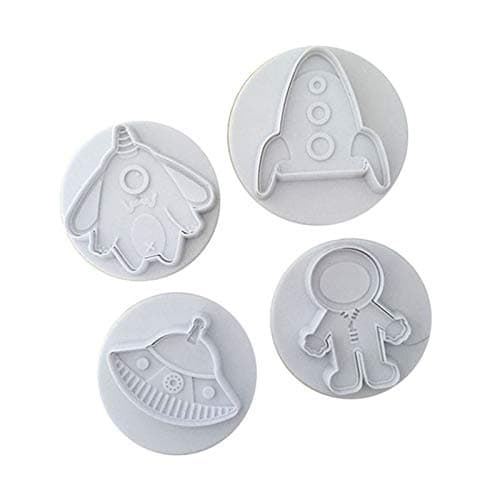 Space Cookie Cutter Biscuit Mould Baking Cake Decoration Topper - Set