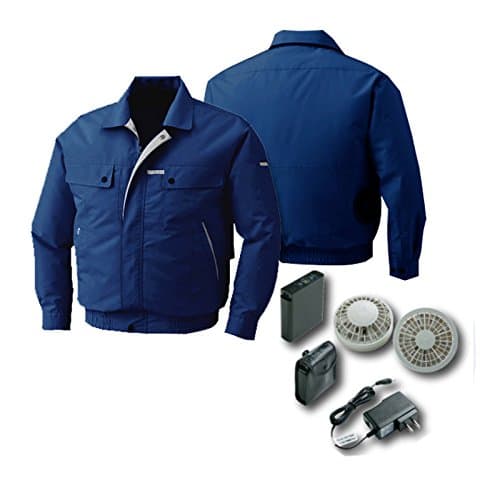 ZIPPKOOL JACKET， Polyester Long Sleeve Cooling Jacket，Navy Blue (XL)