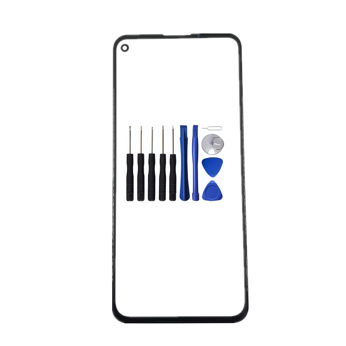 VIESUP Front Glass Replacement for Google Pixel 5a 5G, Touch Screen Outer Lens Panel for Google Pixel 5a 2021 Front Display Replacement with Tools (Not LCD and Touch Digitizer)