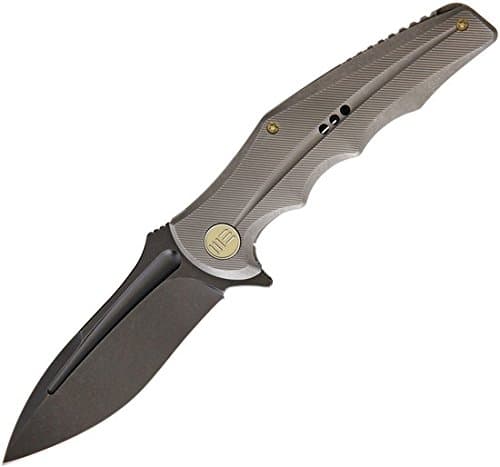 We Knife Co Ltd Framelock Drop Point Gray WE608E