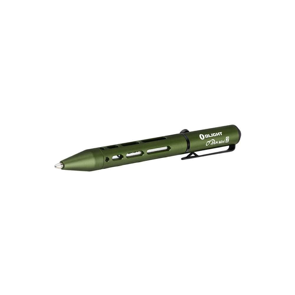 O'Pen Mini 2 Ballpoint Pen, Switch between Replaceable Black Ink and Alloy-Enhanced Pencil by Reverse S-Shaped Bolt-Action for Everyday Carry, Office Use, Outdoor Work(OD Green)