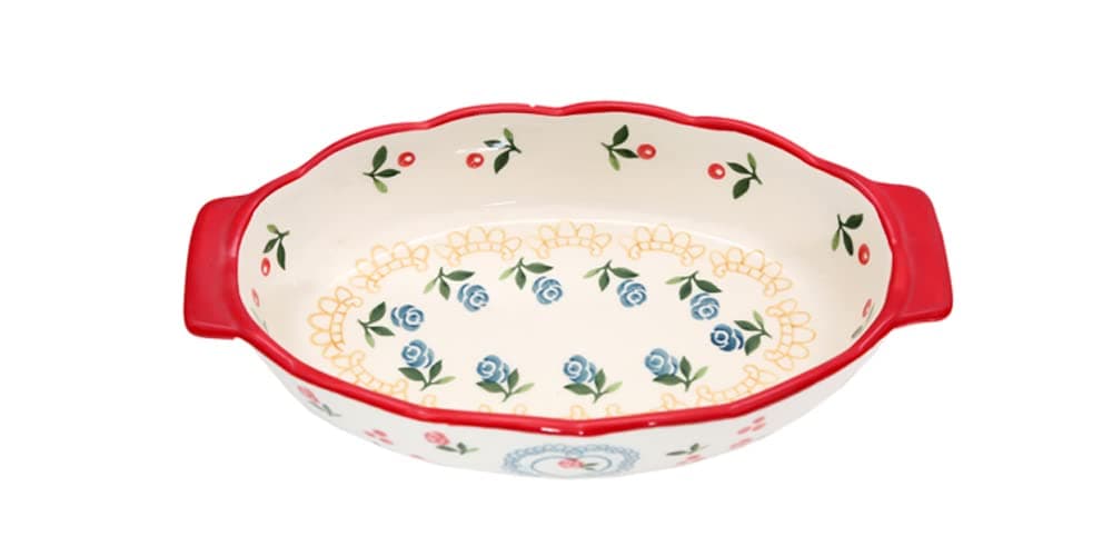 GenericCherry Bake n Serve Ceramic Tray | Kanika's Boutique