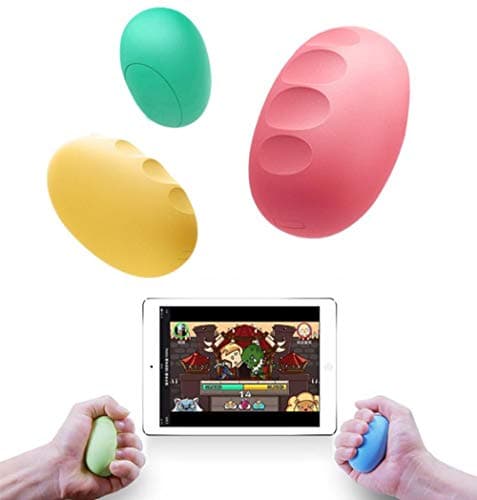 ROITB Novel Surprise Smart Grip Meter- Bluetooth Smart APP Control Play Game Classic Online PK and Fitness Stress Relievers Toys (Ball, Pink)