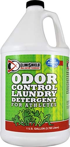 Liquid Laundry Detergent - Elimishield Sport - Odor Control Formula (128 oz) - 100% Scent Free, Phosphate Free, HE Compatible, No UV or Optical Brighteners