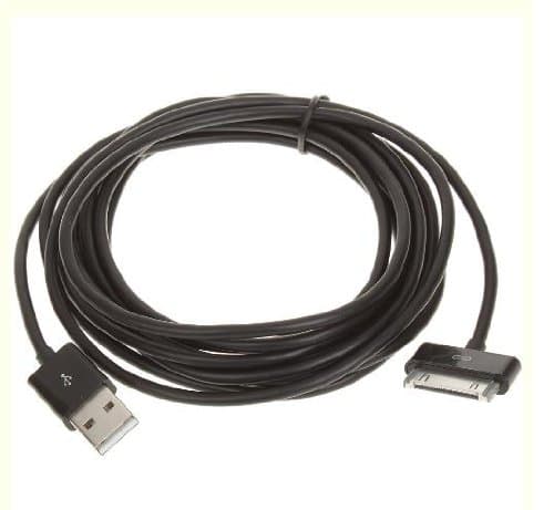 LCETM 3 Metres 10 feet USB Data Sync Charger Extra Super Long Cable for iPad 2 iPhone 4 4S 3 3G iPod Touch, Black