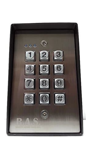 Exterior Digital Universal Gate Keypad Access Control Weather-Resistant Illuminated Stand-Alone Keypad