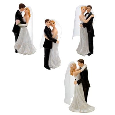 Bride and Groom Wedding Cake Topper (1pc)