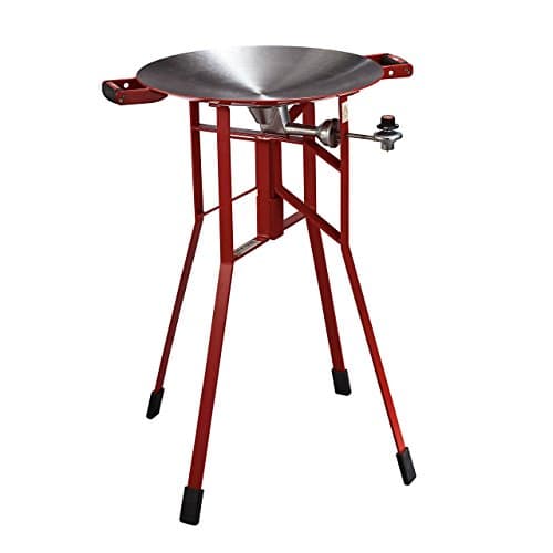 FireDisc - Shallow 36" Backyard Plow Disc Cooker - Fireman Red | Portable Propane Outdoor Camping Grill