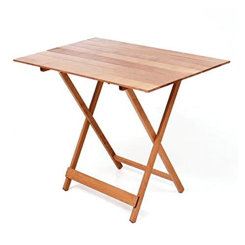 Folding Picnic Table 60 x 100 cm Beech Wood (Walnut Colour)
