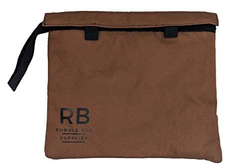 Rumble Box Odor Eliminator Smell-Proof Bag: Keep Odors Contained – Smell Proof Stash Container for Herb and Accessories – Fits Easily in Purse or Backpack - Grinder Included – Mesh Pouch Bags (Brown)