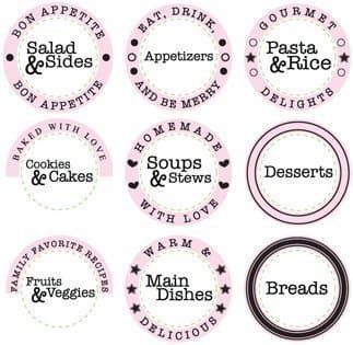 Just Rite Recipe Rubber Stamp Set (JB08660)