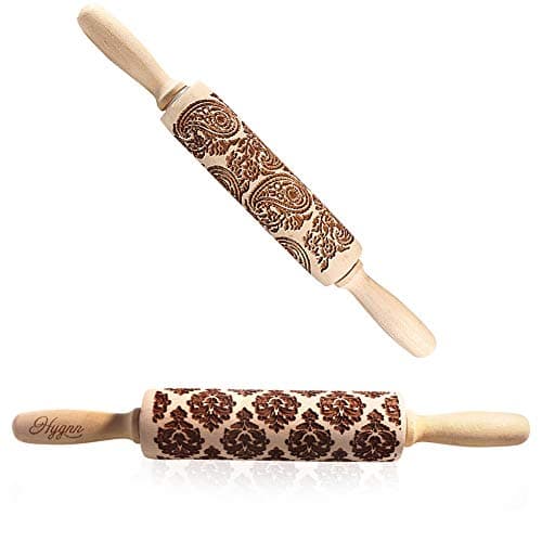 rolling pins embossed embossed rolling pin paisley embossed rolling pins for cookies Paisley & European flowers