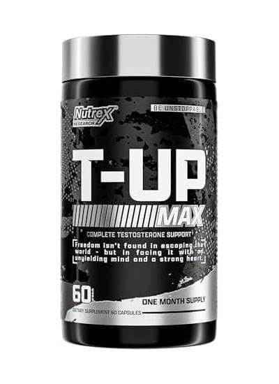 T-UP Booster Supplement for Men - Increase T Levels, Build Muscle, Boost Strength & Recovery - 60 Capsules